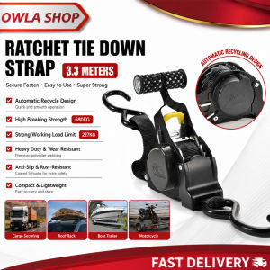 Retractable Heavy Duty Safety Ratchet Tie Down Lorry Truck Belt Cargo Strap Lashing Belt Motorcycle Luggage Rope