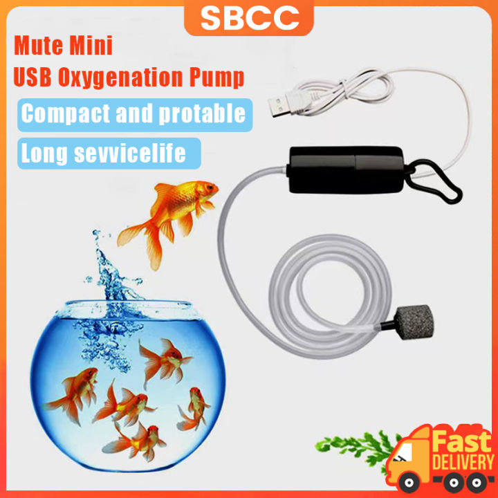 Aquarium Oxygen Air Pump Fish Tank USB Silent Mini Portable Air