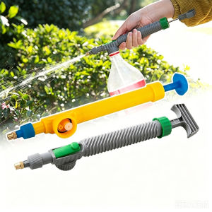 Plastic High Pressure Air Pump Manual Sprayer Adjustable Spray Head Nozzle Watering Garden Tools