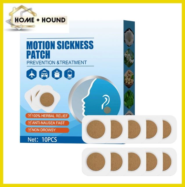 Home+Hound Motion Sickness Patches Anti Nausea Patch Relieves Vomiting ...