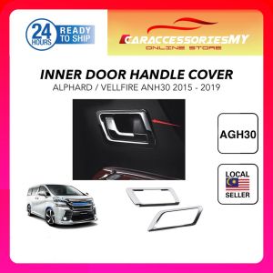 Toyota alphard vellfire agh30 door handle chrome front inner door trim handle bowl cover protector 2015 2020 ah30 anh30