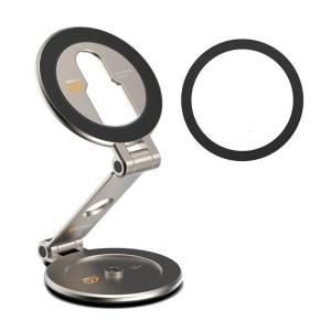 Mobile Phone Stand with Cold Shoe Mount and 1/4in Thread Hole Magnetic Phone Holder for 16 15 14 13 Selfie Stand