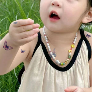 Butterfly Arm Children Cute Cartoon Glitter Tattoo Sticker Waterproof Female Lasting Concert Makeup Color Face Sticker