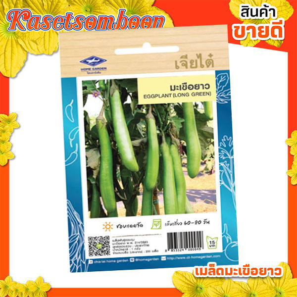 เมล็ดพันธุ์มะเขือยาว เจียไต๋ ตราเครื่องบิน สำหรับปลูกผัก