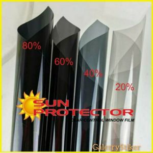 Stiker kaca / kaca film mobil / kaca film 20% 40% 60% 80% setiker kaca pelindung panas