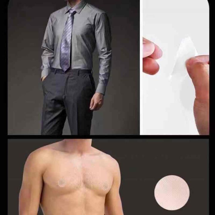 1pair Disposable Men Nipple Cover Adhesive Chest Paste/Running