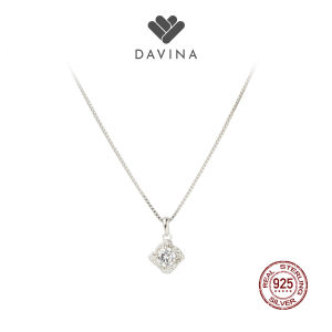 DAVINA Ladies Evie Necklace Sterling Silver 925 - Kalung Wanita Perak S925 Persegi
