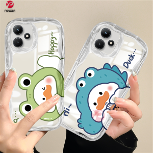 (Lokal Ready) PENGER Casing hp Infinix Hot 30i Note 12 G96 Hot 12 Play Hot 11 Play 9 Play 10 Play Smart 5 Smart 6 Smart 7 Hot 20S Soft Clear 3D Wavy Curved Edge Lucu Kartun Bebek Case