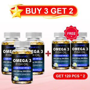 Omega-3 Fish Oil Capsules with EPA & DHA Supports Energy Skin Care Heart Joints Brain Nervous System Health & Antioxidant2026
