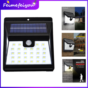 Solar LED outdoor light/ lampu solar Three Sides Lighting White light wall Lamp Waterproof glow in the dark for corridors gardens rooftops courtyard wall ect 40 LED 3 modes powered by solar 5.5V 0.55W