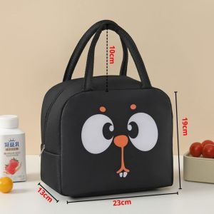 AVVET Tas bekal Makan Siang Karakter Hewan Tahan Panas Portable Lunch Bag New Thermal Cooler Makanan Tas Lunch Box Karakter Anti Air Murah Import