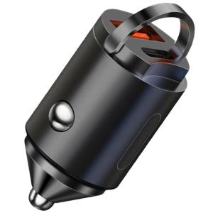 Car USB C 20W Cigarettes Lighter Adapters USB PD20W&QC3.0 Car Phone 2 Port Fast Charging Adapters