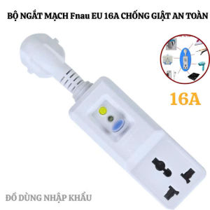 Ổ Cắm Điện Chống Giật Thông Minh Fnau EU 16A Bảo Vệ Thiết Bị Chống Cháy Chống Giật ChoTrẻ Nhỏ
