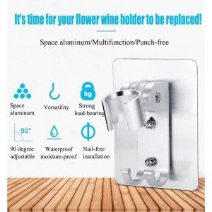 TEMPELAN HOLDER SHOWER DENGAN PENGAIT ADJUSTABLE MODEL A