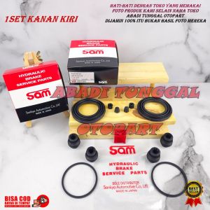 KIT REM CAKRAM DEPAN TOYOTA AVANZA NEW CALYA KIRI KANAN 1SET SAM