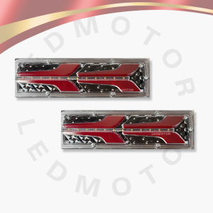 2 pcs - Lampu Stoplamp Rem Belakang Running 30cm 12V Model 2 Panah - Mobil Carry Pick Up Futura L300 APV Grandmax