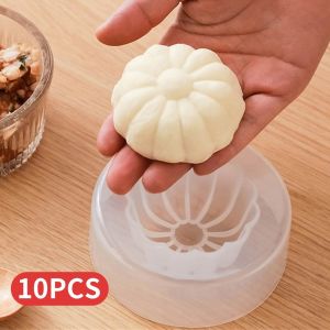 Hourser 20Pcs Steamed Stuffed Bun Maker DIY Hand-pressed Mold Food-grade kitchen Baking Tool