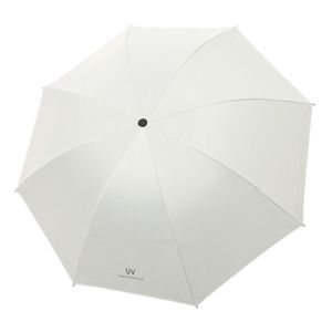 SIQIN Waterproof Sunscreen Umbrella Solid Color Windproof UV Protection Umbrella Compact 8 Ribs Folding Rain Umbrella Sunny Days
