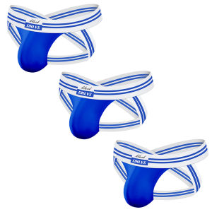CMENIN ORLVS 3Pcs Modal Underwear Man Jockstrap Underpants Low Waist Tanga Mens Thong And G String Mens Panties Tangas OR6265