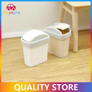 [Eleanor] 1Pcs Mini Flip Cover Trash Can Dustbin Miniature Toy Model Scene Doll House Accessories Simulation Mini Waste Bin