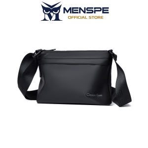 MENSPE Men Bags Fashion Shoulder Bag Cross Body Bag Leisure Messenger Bag Business Style Soft Leather Waterproof Lightweight Large Capacity Sling Bag Casual Bag Men Sport Street Travel Outdoor