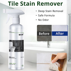 强力瓷砖草酸去污清洁神器 Tile Cleaner Powerful Stain Remover Oxalic Acid Exterior Oxalic Acid Cleaner Descaling Formula Hard Water Stain Remover Bathroom Scale Prevention Eco Toilet Maintenance No Scrubbing Concentrated Rust Removal