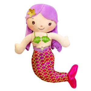 BANZU Cute Children Stuffed Plush Toys Mini 30cm Doll Pillow Cartoon Animal Princess Ragdoll Stuffed Toys Mermaid Plush Toy