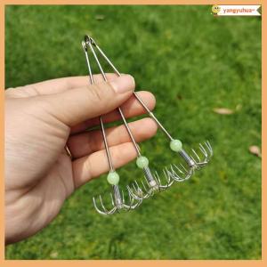 yangyuhua Stainless Steel Double Layers Umbrella Hook Squid Octopus Fishing Jig Hooks