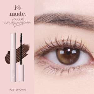 MUDE INSPIRE VOLUME CURLING MASCARA 8 ML.  ( มาสคาร่า สูตรขนตาหนางอน กันน้ำ )