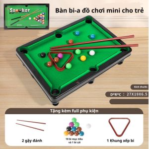 Bàn Bida Mini Cho Bé  - Bộ Đồ Chơi Bàn Bida Cho Bé và Gia Đình Đầy Đủ Phụ Kiện
