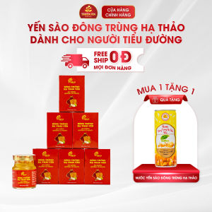 Yến Sào Đông Trùng Hạ Thảo Ăn Kiêng (Cỏ Ngọt) - Lốc 6 Hũ - Đặc biệt hỗ trợ người bệnh tiểu đường người đang trong chế độ ăn kiêng giảm cân