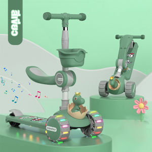 สกู๊ตเตอร์เด็ก เหมาะสำหรับเด็กอายุ 2-12 ปี ปรับความสูงได้ ปรับได้4ระดับ รับ นน 100 โล สกู๊ตเตอร์ สกูตเตอร์เด็ก