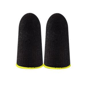 DAMILE ถุงมือแบบเปิดครึ่งนิ้วเกมมือถือจอยควบคุมเกมหน้าจอสัมผัสขนาดนิ้วหัวแม่มือปลอกนิ้วสำหรับเล่นเกมมังกร