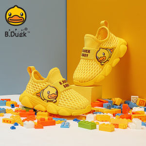 B.Duck Sneakers Comfortable and Soft Girls Sneakers ChildrenS Toddler Shoes Summer MenS And WomenS Baby Shock-Absorbing Function Shoes Single Mesh Breathable shoes