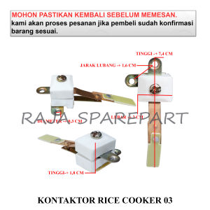 KRC3 KONTAKTOR / ELEMENT MAGIC COM / KONTAKTOR RICE COOKER 03
