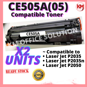 2x Laser Toner Compatible To HP CE505 CE 05 505 505A HP05 LaserJet P2050 P2055 P2055d P2055dn P2055x Printer