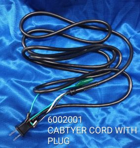 6002001 CABTYER CORD WITH PLUG FOR PORTABLE BAG CLOSER SEWING MACHINE 84 INCHES/ 7 FEET