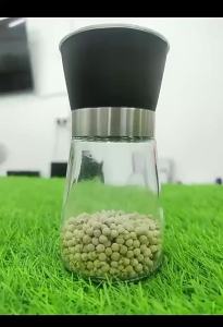 New Manual Stainless Steel Grinder Black Pepper Sichuan Pepper Glass Bottle Sea Salt Household Kitchen Tool Seasoning Bottle [ Free Shipping ]