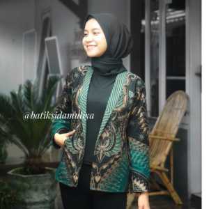 blazer model baru - blazer batik kekinian - blazer batik premium baju kerja kantor - atasan batik terlaris - flash sale