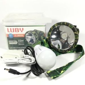 Luby Senter Cas Kepala Super Terang / Headlamp LED Waterproof - L2835