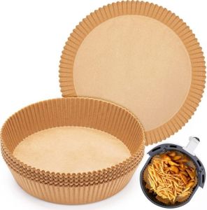 Air Fryer Paper 50 Pcs Kertas Alas Air Fryer Anti Lengket Tahan Minyak / Baking Paper Tahan Minyak Sekali Pakai / Kertas Air Fryer