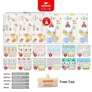 SNI SPEEDS Matras Bayi 180x200 cm Playmat Bayi Karpet Lipat Anak/Bayi Tikar Lipat Foam Matras Playmate Bayi/playmate