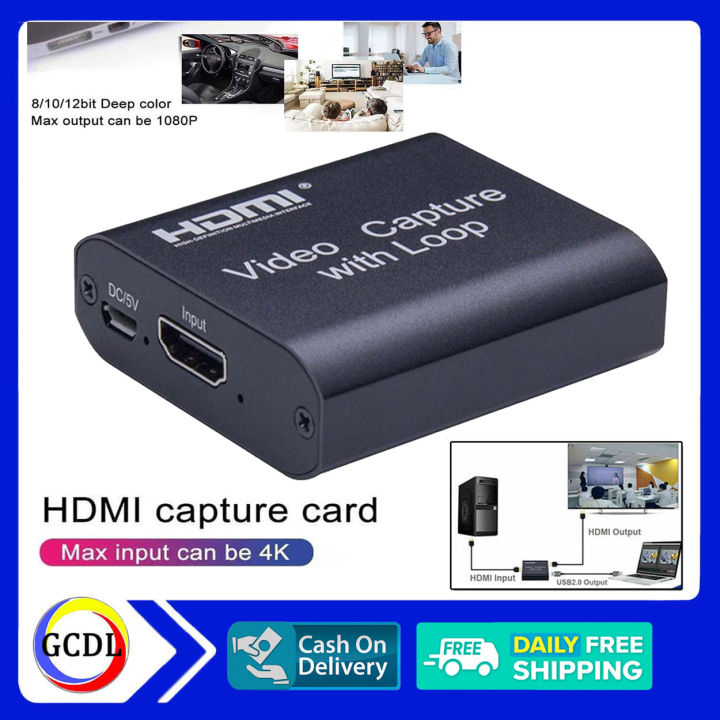 Video Capture Card USB 2.0 HDMI Video Capture Grabber Phone Game HD ...