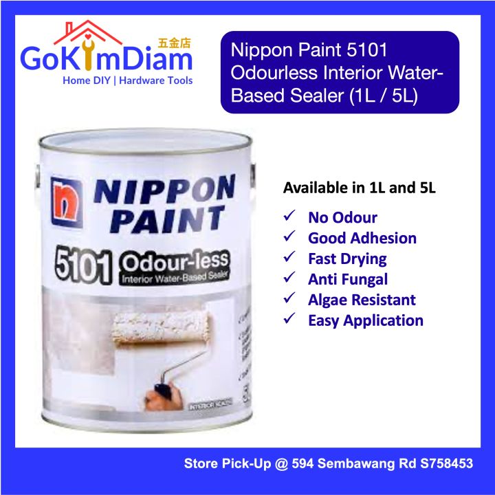 Nippon Paint 5101 Odourless Water Based Sealer (1L) Lazada Singapore