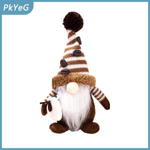 PkYeG Cà phê Gnome-trang trí nhà phụ kiện quán cà phê-Quà tặng gnomes theo chủ đề cho phụ nữ-Giáng sinh mùa đông mùa xuân