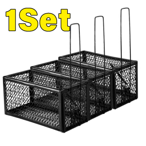 【BUY 1 TAKE 1=2PCS】FoldableLive Rat Trap Rat Cage Rodent Trap Mouse Trap Live Rat Rodent Trap Metal Foldable Reusable Pest Control Cage Rat Trap for big mouse rat Trap