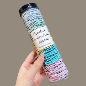 Set 100 Dây Buộc Tóc Cao Su Co Giãn Thời Trang Hàn Quốc FELAA