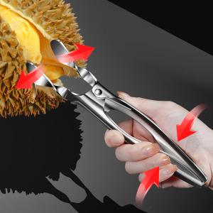 Perfk Stainless Steel Manual Durian Shelling Machine Durian Opener for Household Kitchen Cooking