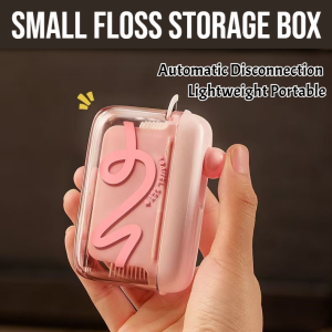 Portable Dental Floss Refillable Dental Floss Case For Travel Automatically Pops Out Dental Floss Storage Activity Press Portable Organizer