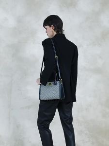 Womens handbag 2025 New Mothers Day Gift: Versatile Embroidered Jacquard Letter Tote Bag Shoulder and Crossbody Bag